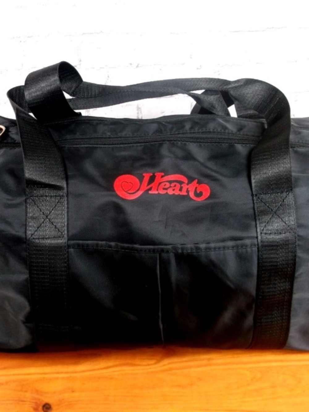 Heart "Royal Flush" tour Vinyl Duffel travel page NEW